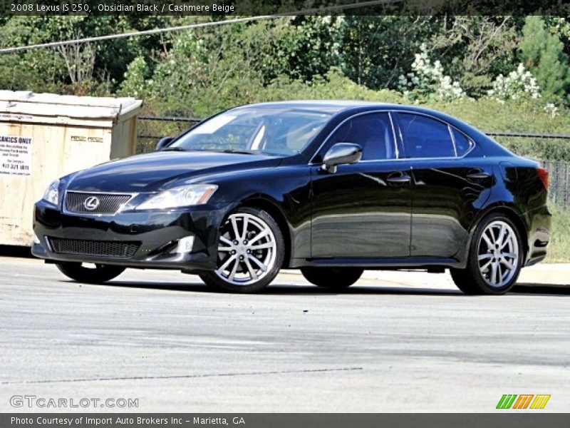 Obsidian Black / Cashmere Beige 2008 Lexus IS 250
