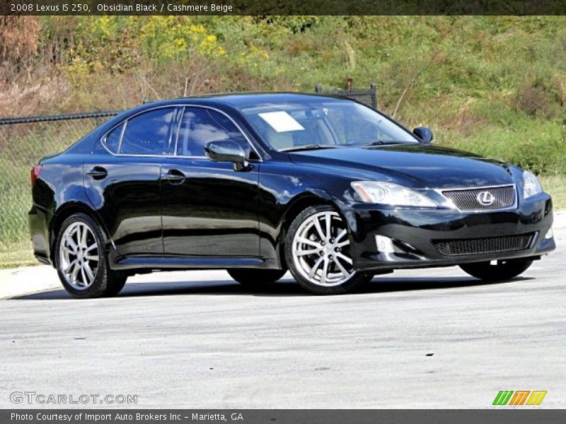 Obsidian Black / Cashmere Beige 2008 Lexus IS 250