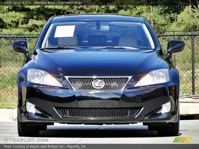 Obsidian Black / Cashmere Beige 2008 Lexus IS 250