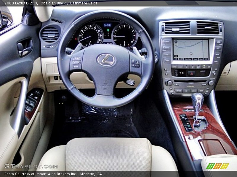 Obsidian Black / Cashmere Beige 2008 Lexus IS 250