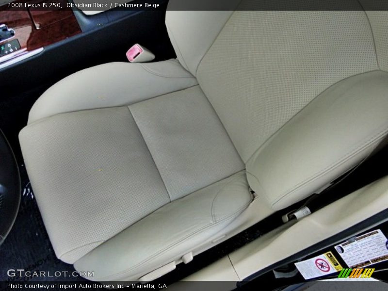 Obsidian Black / Cashmere Beige 2008 Lexus IS 250
