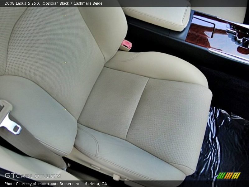Obsidian Black / Cashmere Beige 2008 Lexus IS 250