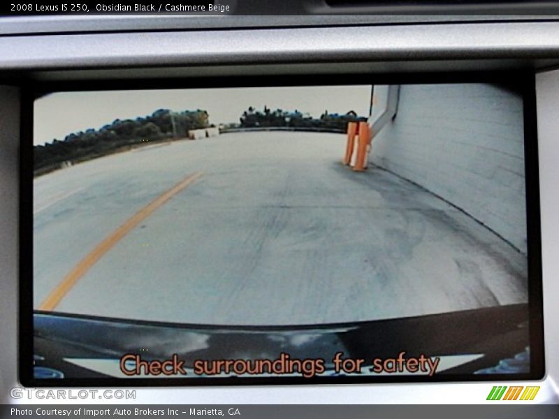 Obsidian Black / Cashmere Beige 2008 Lexus IS 250