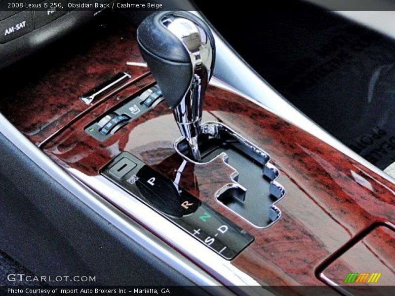 Obsidian Black / Cashmere Beige 2008 Lexus IS 250