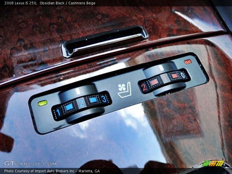 Obsidian Black / Cashmere Beige 2008 Lexus IS 250