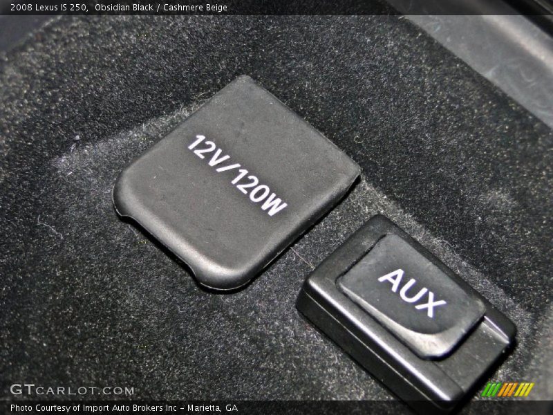 Obsidian Black / Cashmere Beige 2008 Lexus IS 250