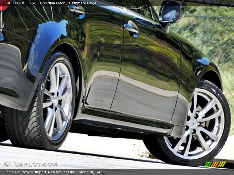Obsidian Black / Cashmere Beige 2008 Lexus IS 250