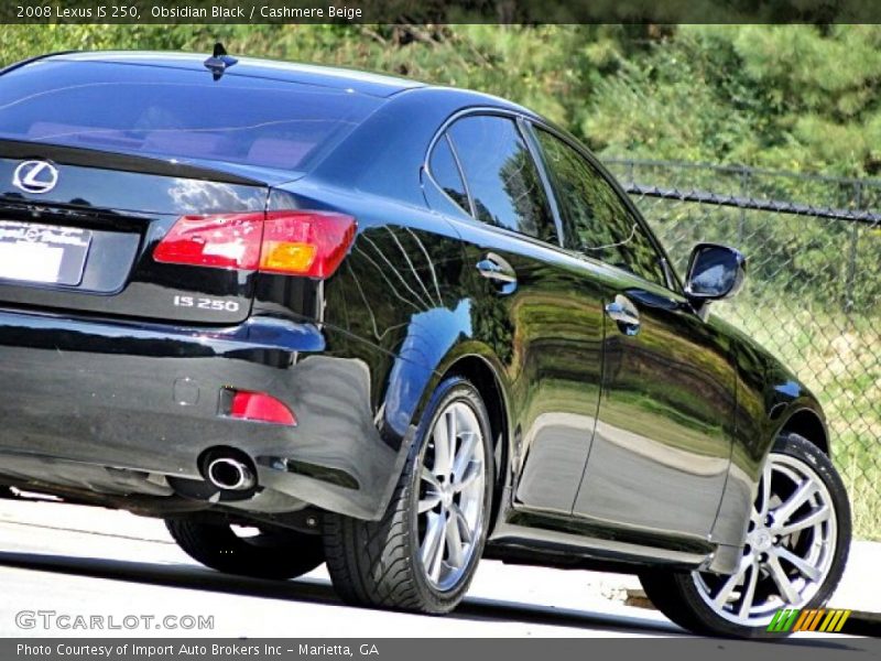 Obsidian Black / Cashmere Beige 2008 Lexus IS 250