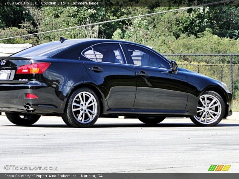 Obsidian Black / Cashmere Beige 2008 Lexus IS 250