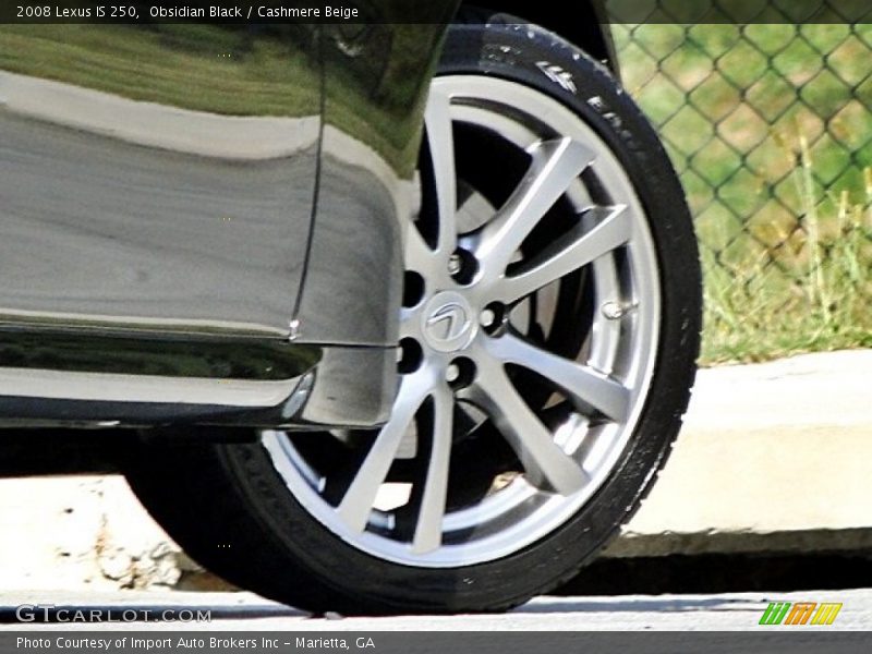 Obsidian Black / Cashmere Beige 2008 Lexus IS 250
