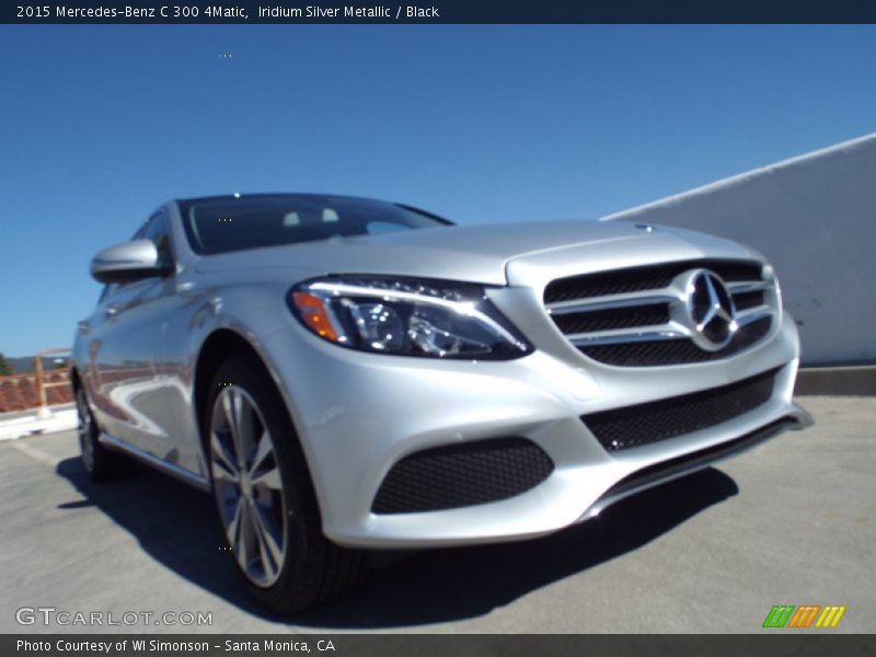 Iridium Silver Metallic / Black 2015 Mercedes-Benz C 300 4Matic