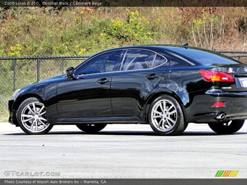 Obsidian Black / Cashmere Beige 2008 Lexus IS 250