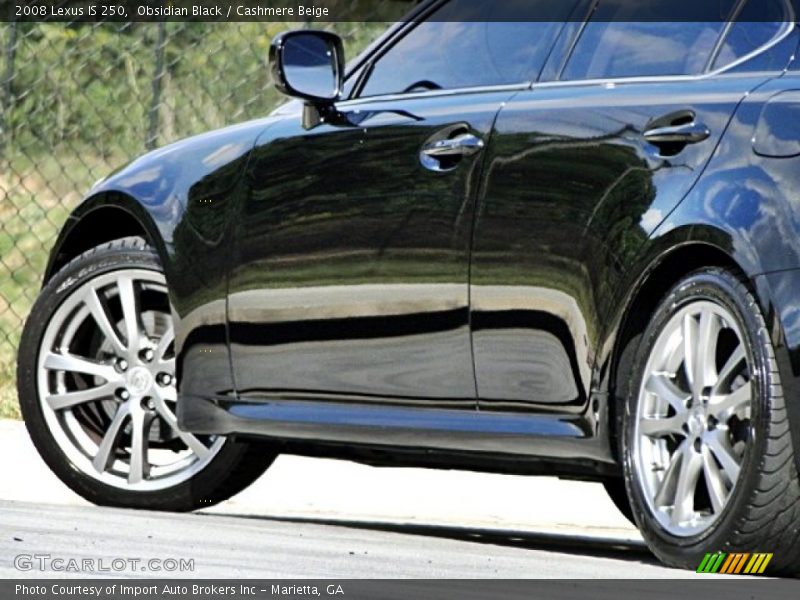 Obsidian Black / Cashmere Beige 2008 Lexus IS 250
