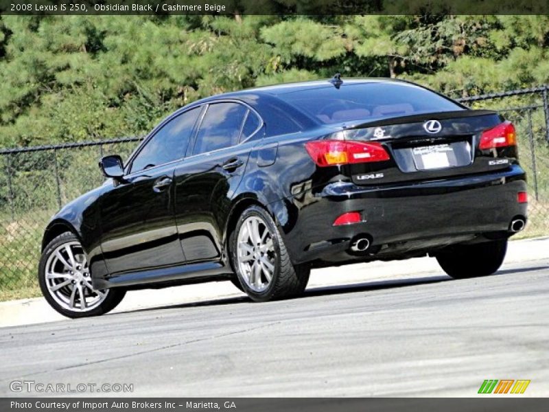 Obsidian Black / Cashmere Beige 2008 Lexus IS 250