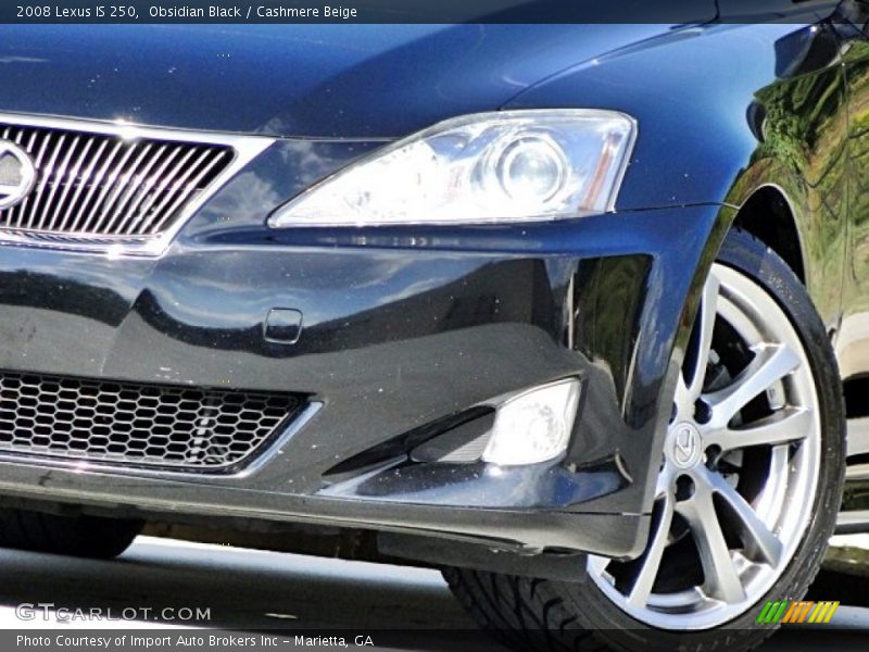 Obsidian Black / Cashmere Beige 2008 Lexus IS 250