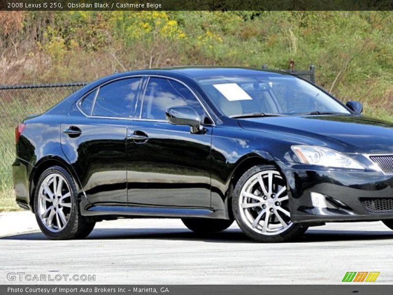 Obsidian Black / Cashmere Beige 2008 Lexus IS 250