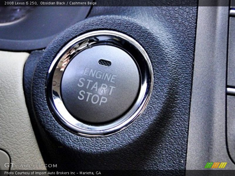 Obsidian Black / Cashmere Beige 2008 Lexus IS 250