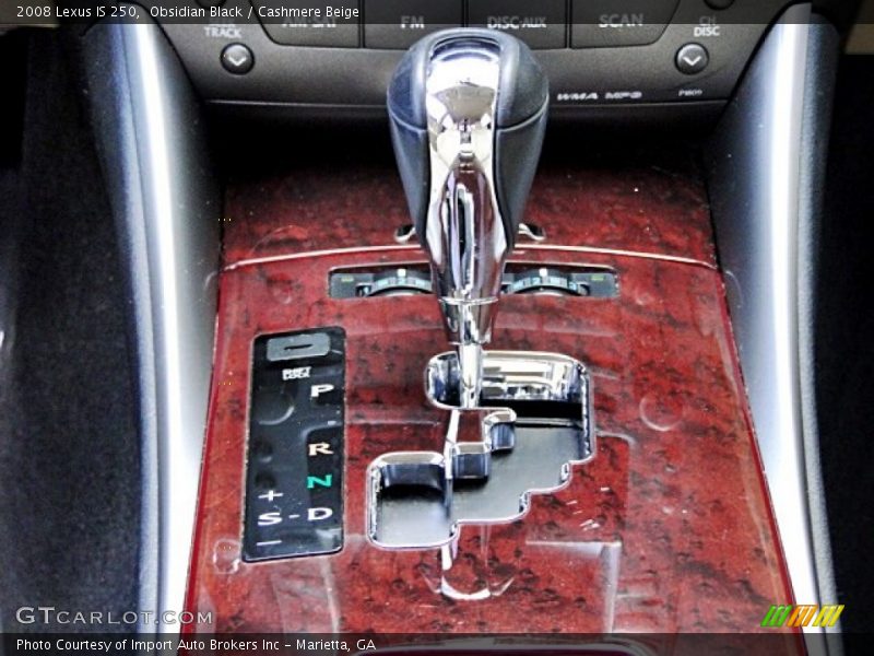 Obsidian Black / Cashmere Beige 2008 Lexus IS 250