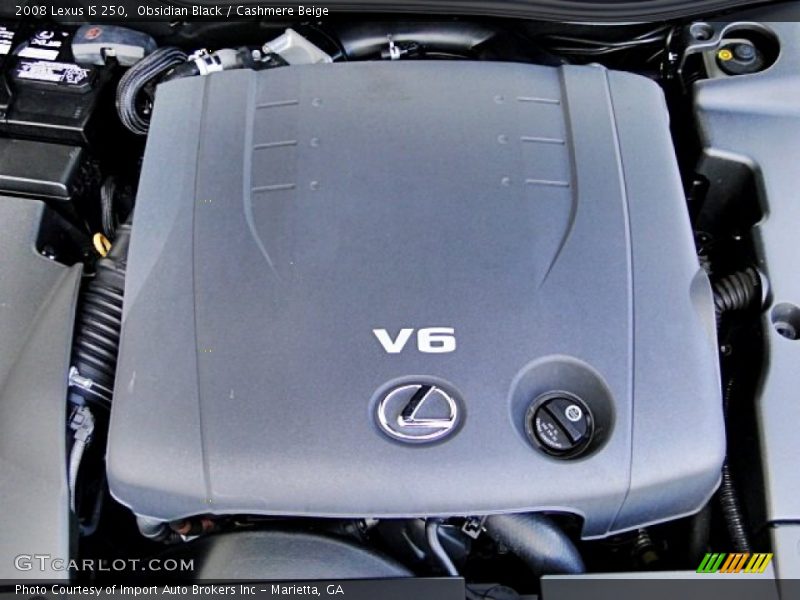 Obsidian Black / Cashmere Beige 2008 Lexus IS 250