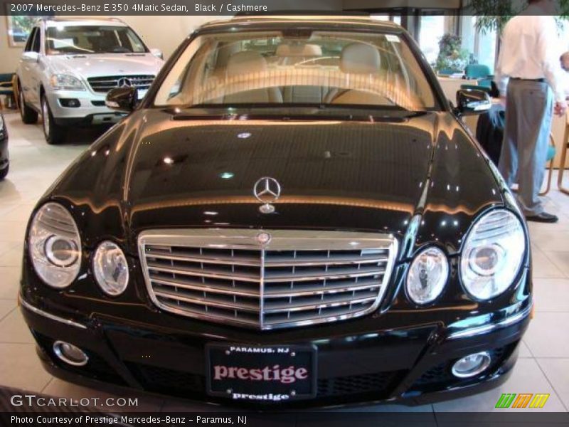 Black / Cashmere 2007 Mercedes-Benz E 350 4Matic Sedan