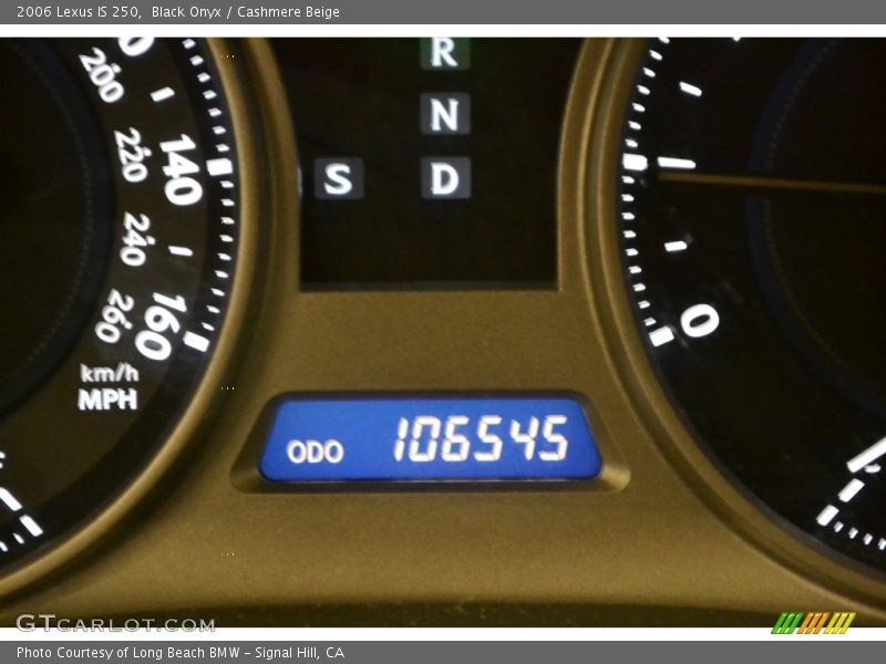 Black Onyx / Cashmere Beige 2006 Lexus IS 250