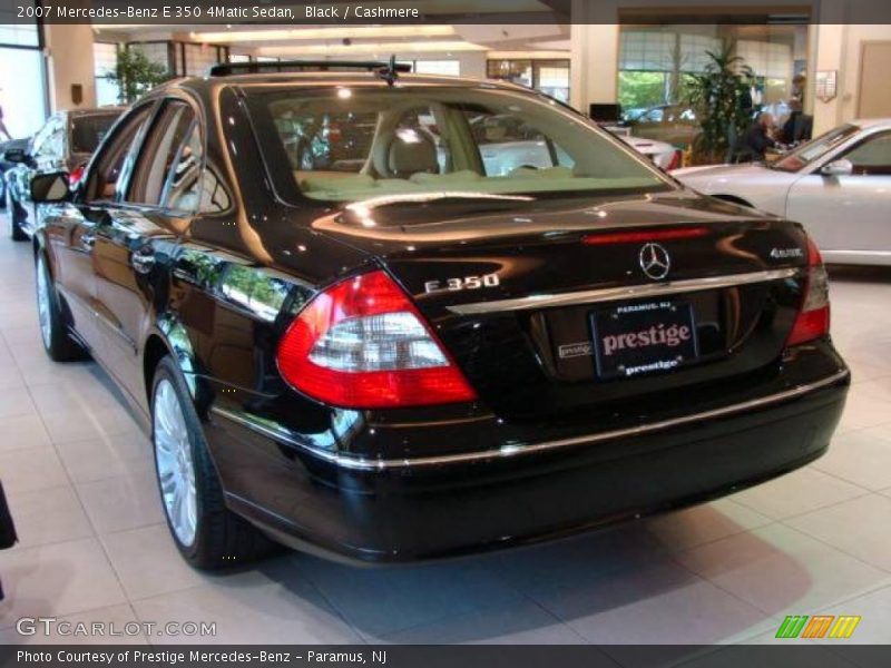 Black / Cashmere 2007 Mercedes-Benz E 350 4Matic Sedan