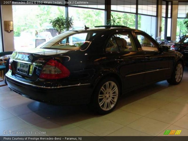Black / Cashmere 2007 Mercedes-Benz E 350 4Matic Sedan