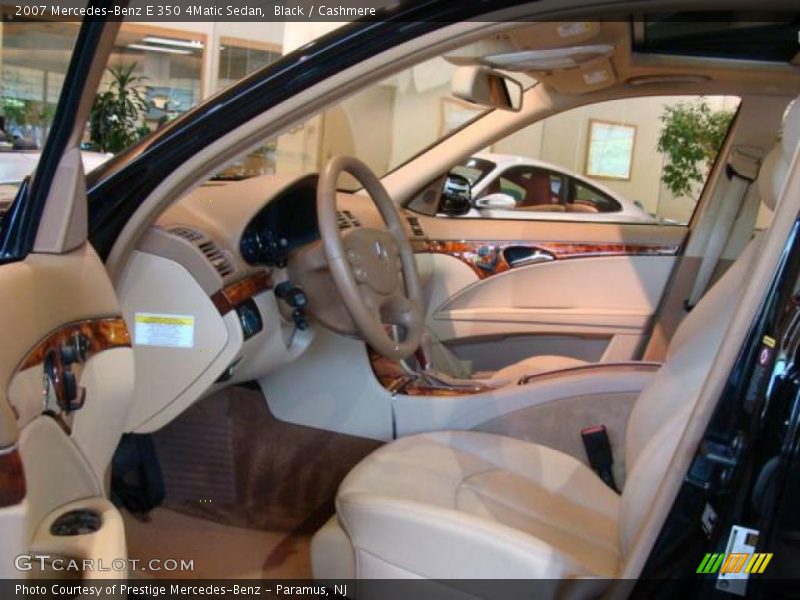 Black / Cashmere 2007 Mercedes-Benz E 350 4Matic Sedan