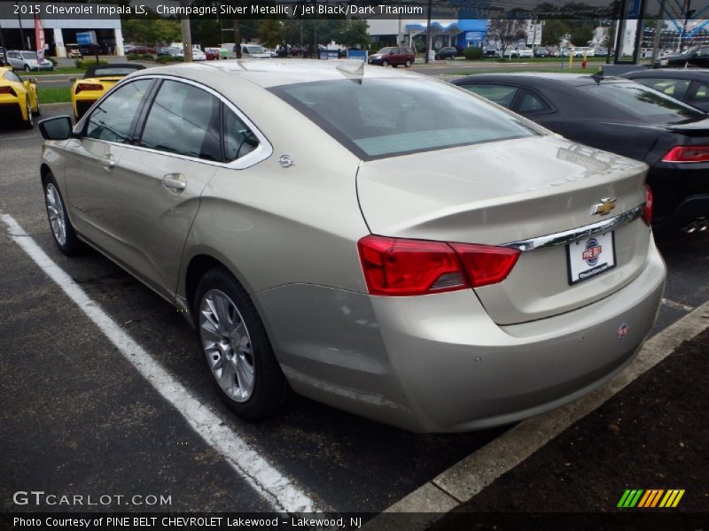 Champagne Silver Metallic / Jet Black/Dark Titanium 2015 Chevrolet Impala LS