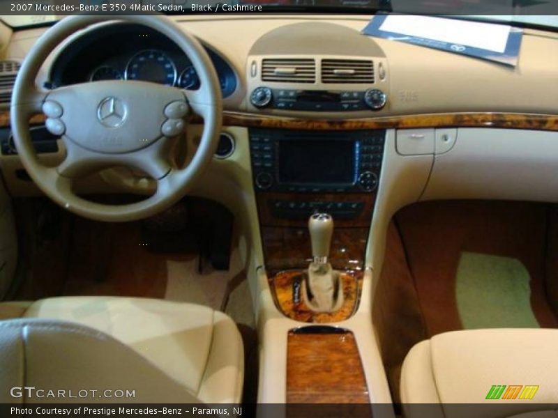 Black / Cashmere 2007 Mercedes-Benz E 350 4Matic Sedan