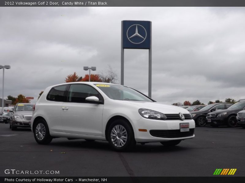 Candy White / Titan Black 2012 Volkswagen Golf 2 Door