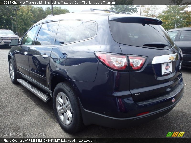 Blue Velvet Metallic / Dark Titanium/Light Titanium 2015 Chevrolet Traverse LS