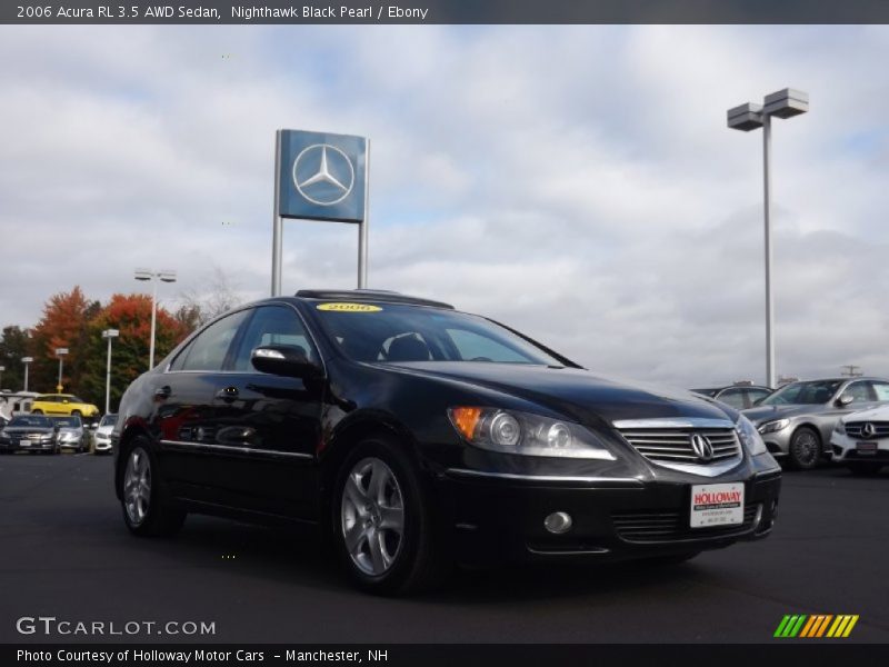 Nighthawk Black Pearl / Ebony 2006 Acura RL 3.5 AWD Sedan