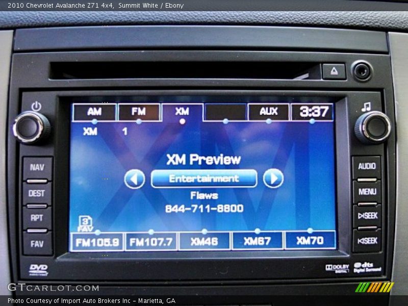 Summit White / Ebony 2010 Chevrolet Avalanche Z71 4x4