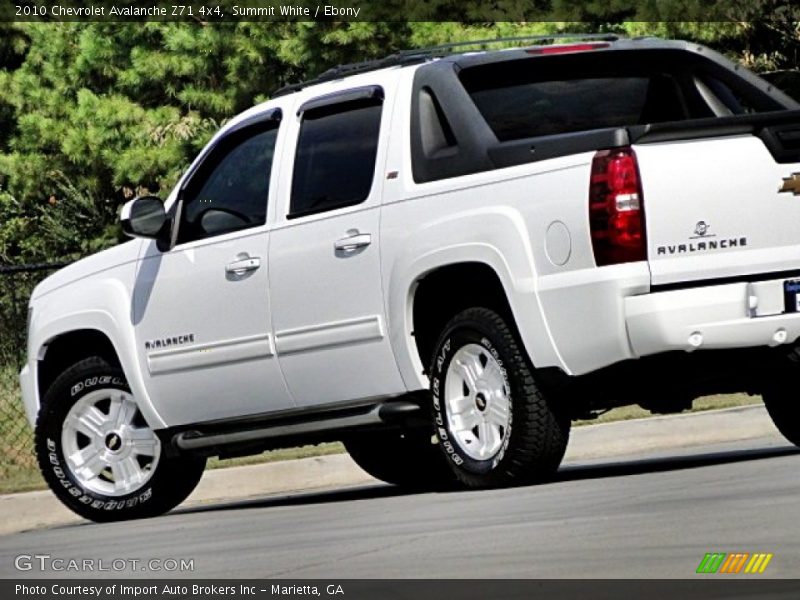 Summit White / Ebony 2010 Chevrolet Avalanche Z71 4x4