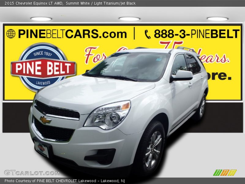Summit White / Light Titanium/Jet Black 2015 Chevrolet Equinox LT AWD