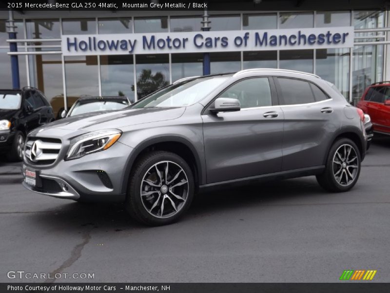 Mountain Grey Metallic / Black 2015 Mercedes-Benz GLA 250 4Matic