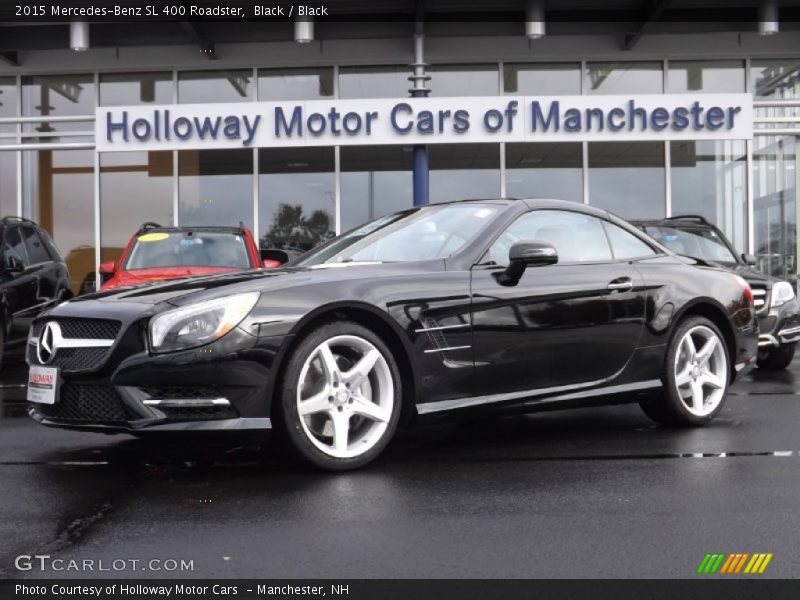 Black / Black 2015 Mercedes-Benz SL 400 Roadster