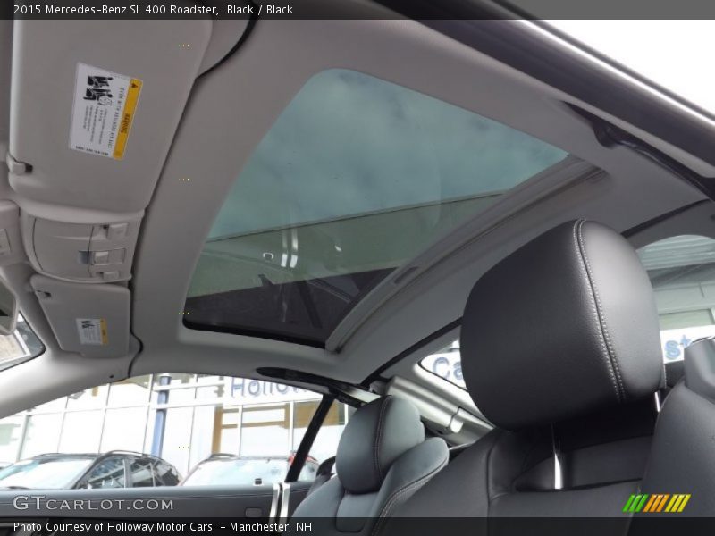 Sunroof of 2015 SL 400 Roadster