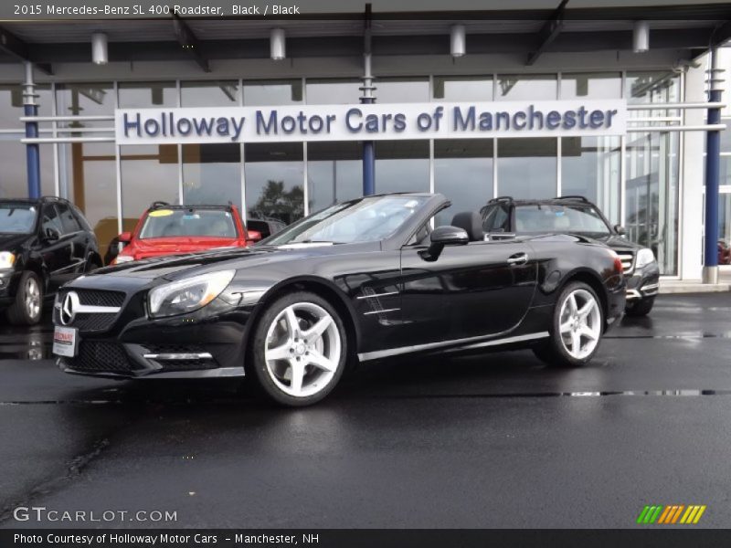 Black / Black 2015 Mercedes-Benz SL 400 Roadster