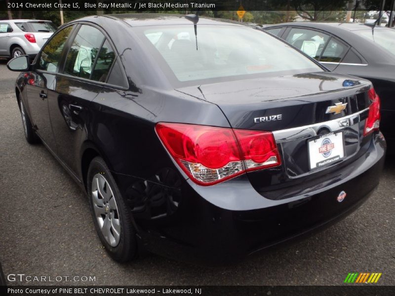 Blue Ray Metallic / Jet Black/Medium Titanium 2014 Chevrolet Cruze LS