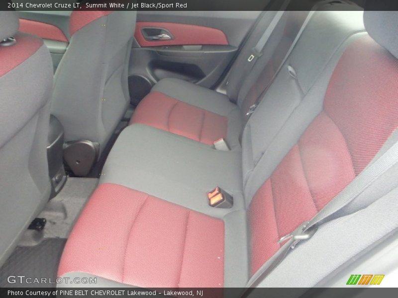 Summit White / Jet Black/Sport Red 2014 Chevrolet Cruze LT