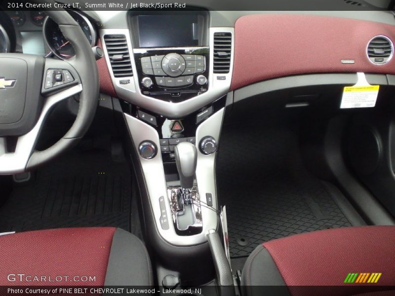 Summit White / Jet Black/Sport Red 2014 Chevrolet Cruze LT