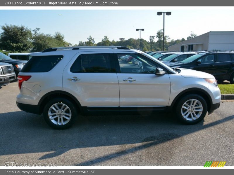 Ingot Silver Metallic / Medium Light Stone 2011 Ford Explorer XLT