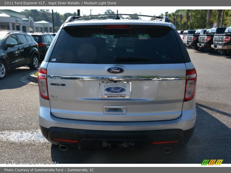 Ingot Silver Metallic / Medium Light Stone 2011 Ford Explorer XLT