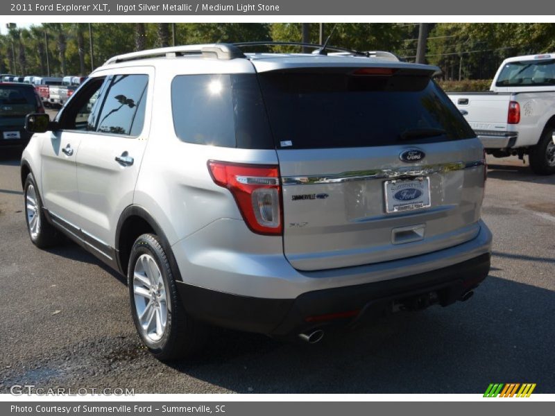 Ingot Silver Metallic / Medium Light Stone 2011 Ford Explorer XLT