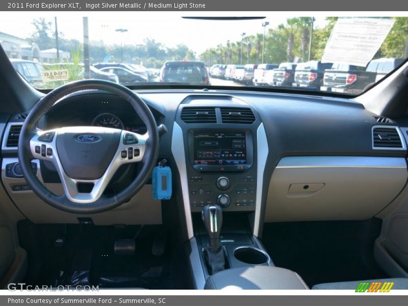 Ingot Silver Metallic / Medium Light Stone 2011 Ford Explorer XLT