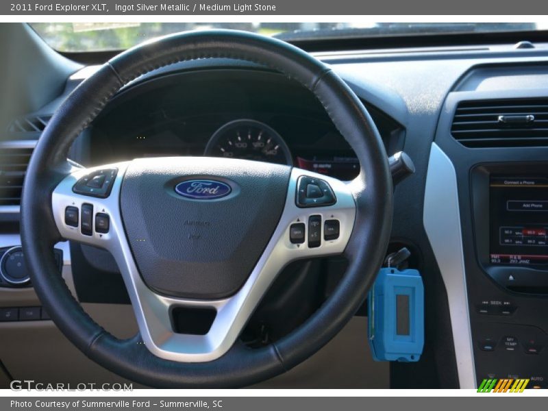 Ingot Silver Metallic / Medium Light Stone 2011 Ford Explorer XLT