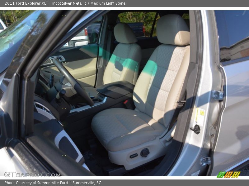 Ingot Silver Metallic / Medium Light Stone 2011 Ford Explorer XLT