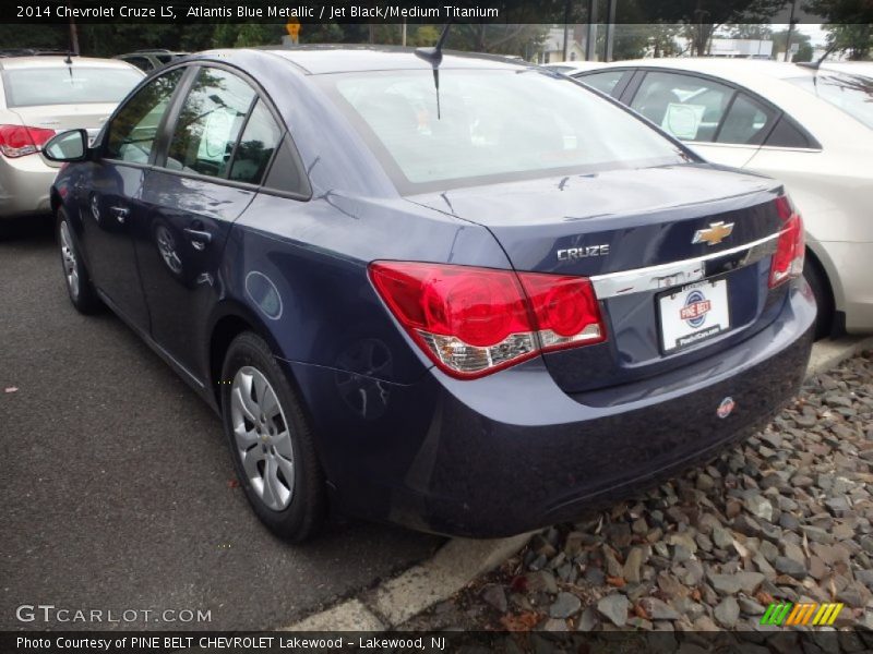 Atlantis Blue Metallic / Jet Black/Medium Titanium 2014 Chevrolet Cruze LS